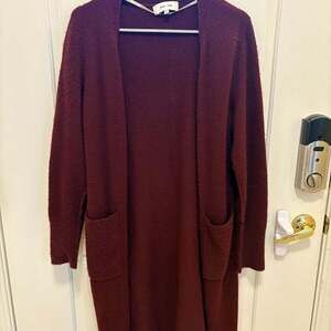 John + Jenn Manon Waffle cashmere Cardigan